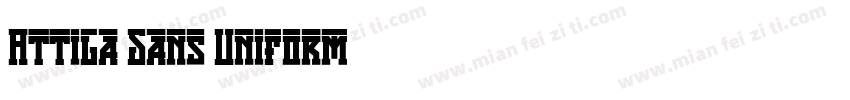 Attila Sans Uniform字体转换
